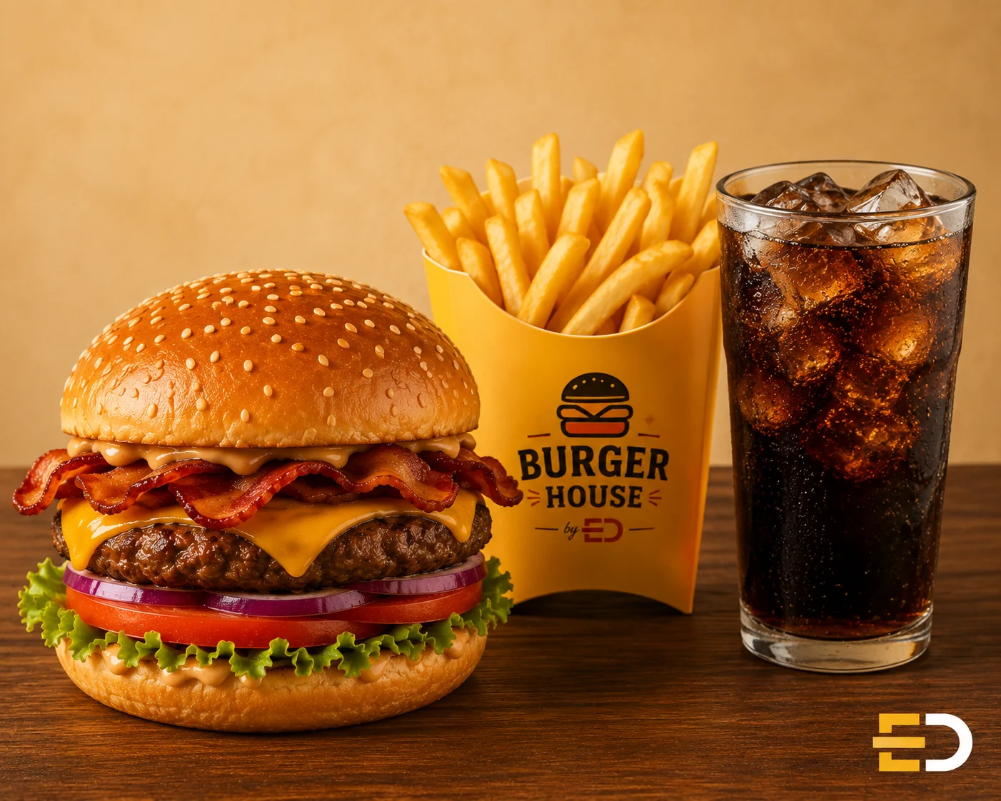 Combo demonstrativo Burger House